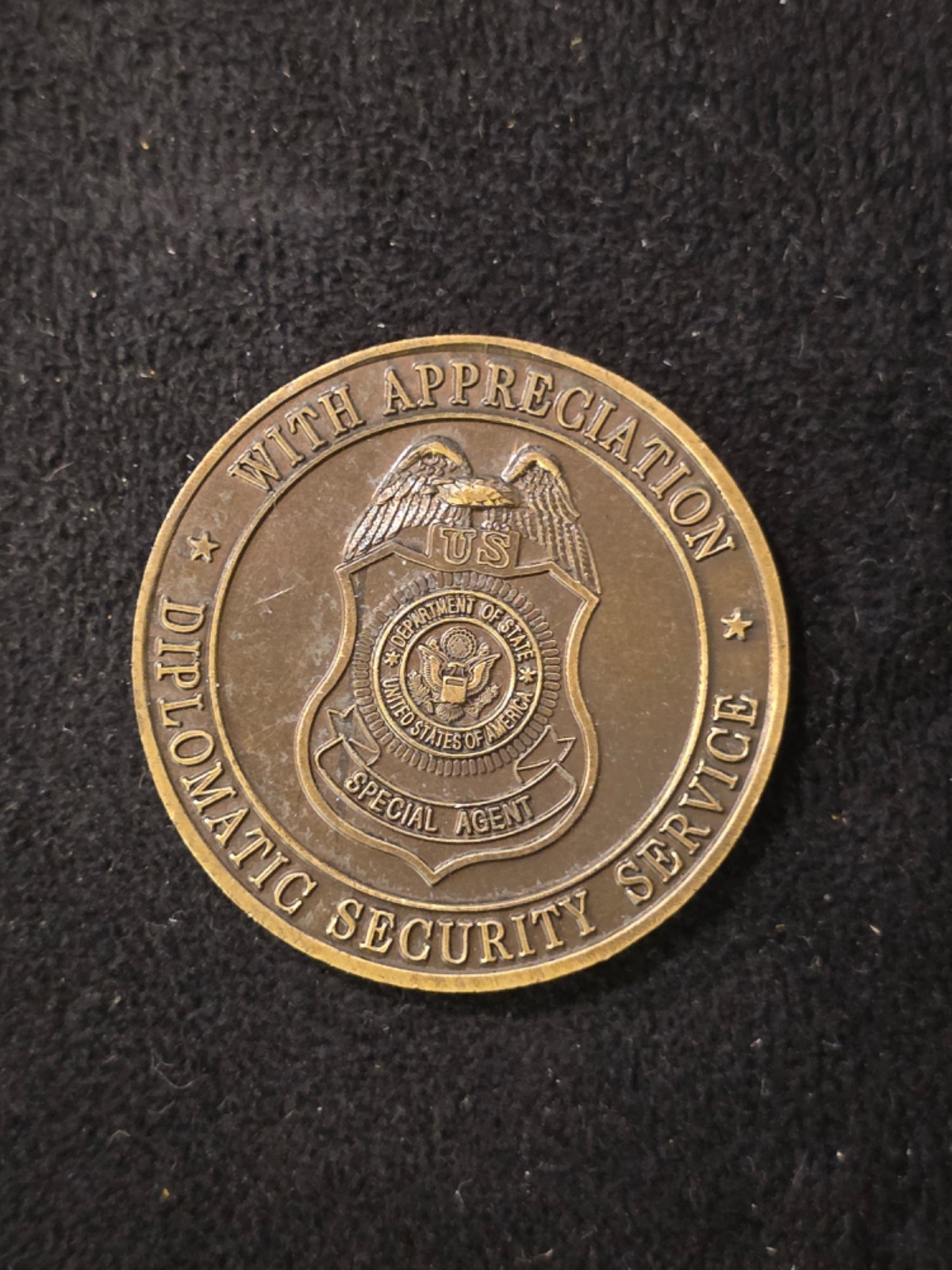 Department of State Diplomatic Security Service Special Agent  Challenge Coin