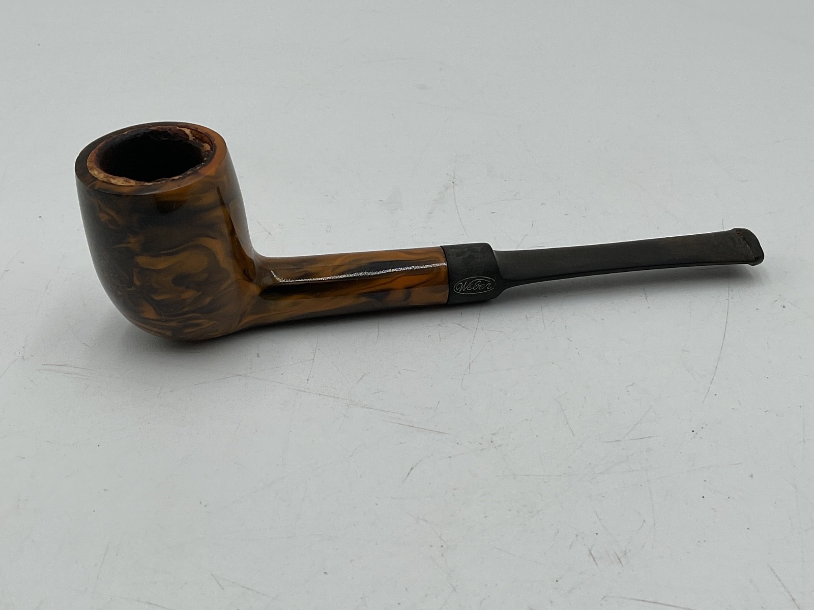 Vintage Genuine Swirl Meershaum Imported Lined Weber Pipe 92/S Belgium