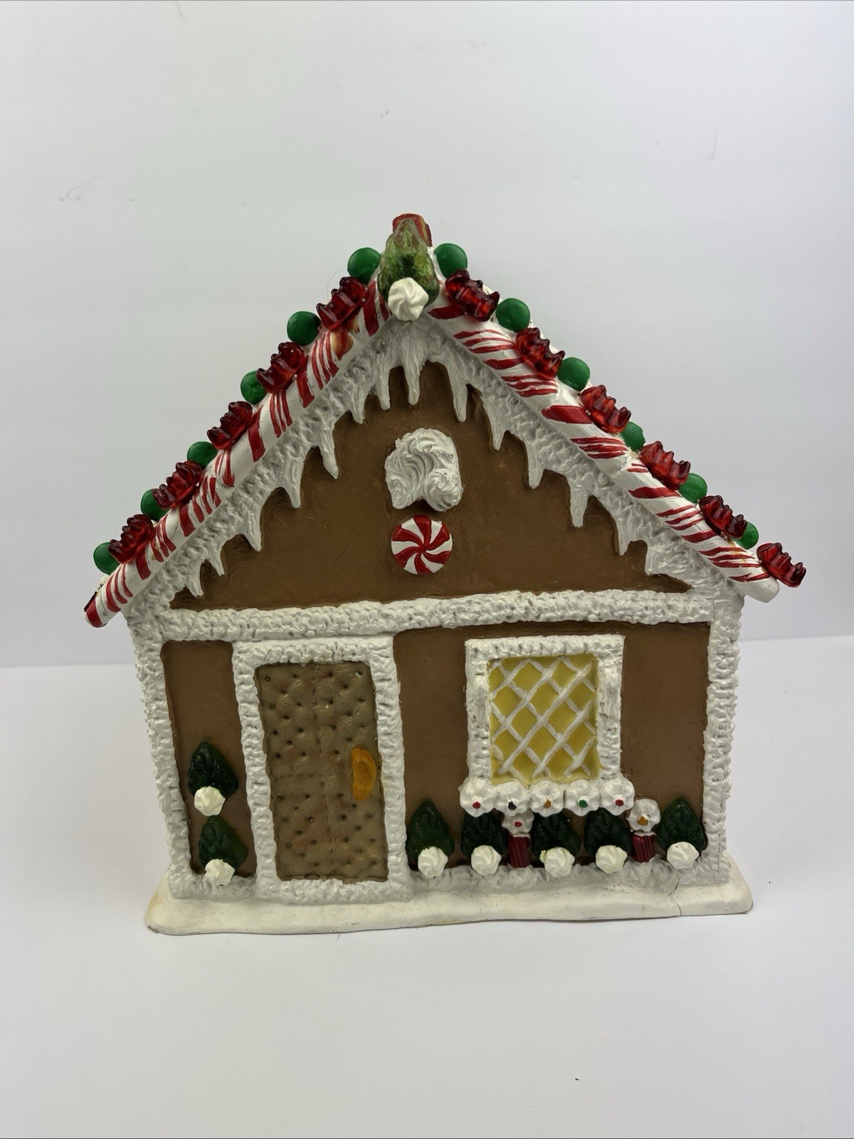 BYERS’ CHOICE TRADITIONS 2008 PEPPERMINT CANDY GUMMY GINGERBREAD HOUSE CHRISTMAS