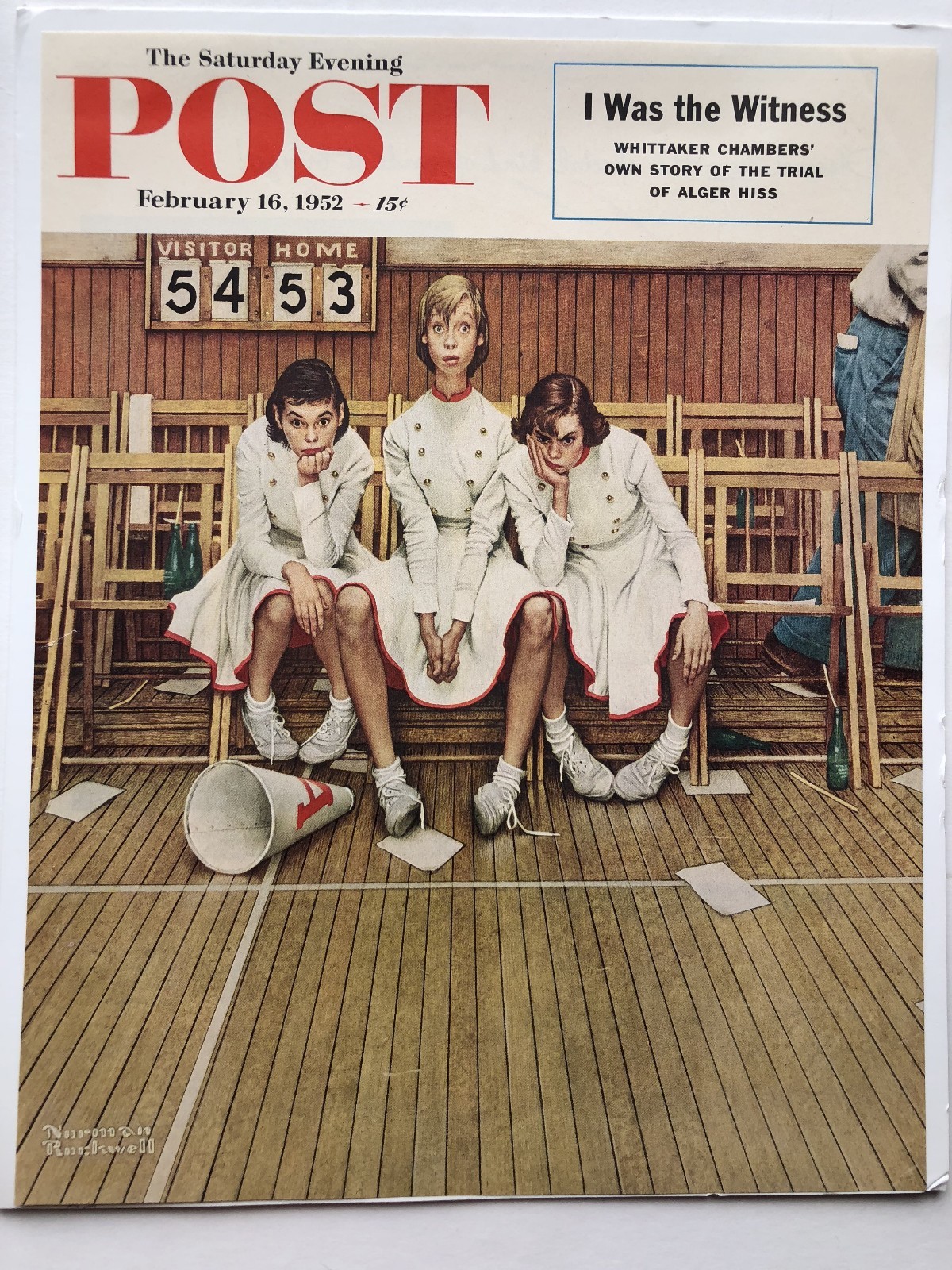 Authentic February 16, 1932 Saturday Evening Post Cover Norman Rockwell 