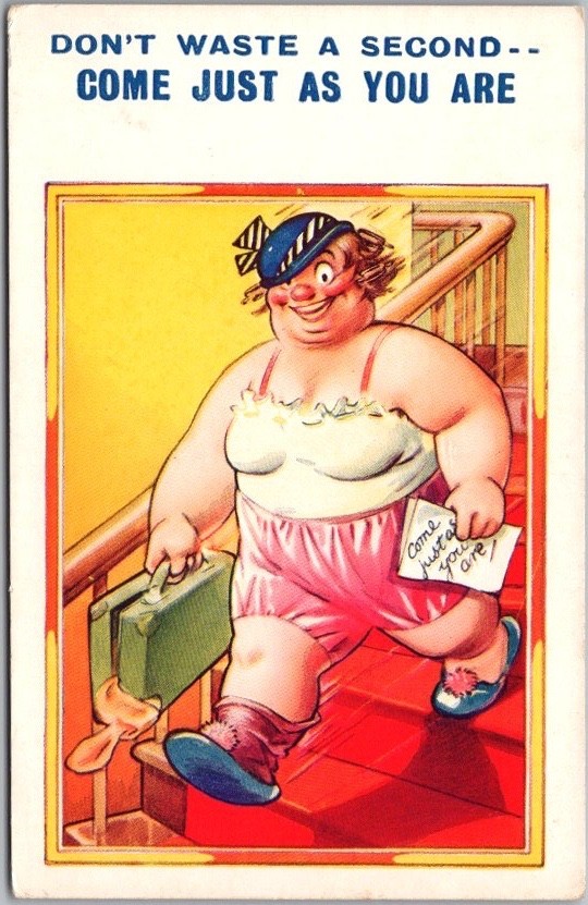 Vintage BAMFORTH England UK Comic Postcard 