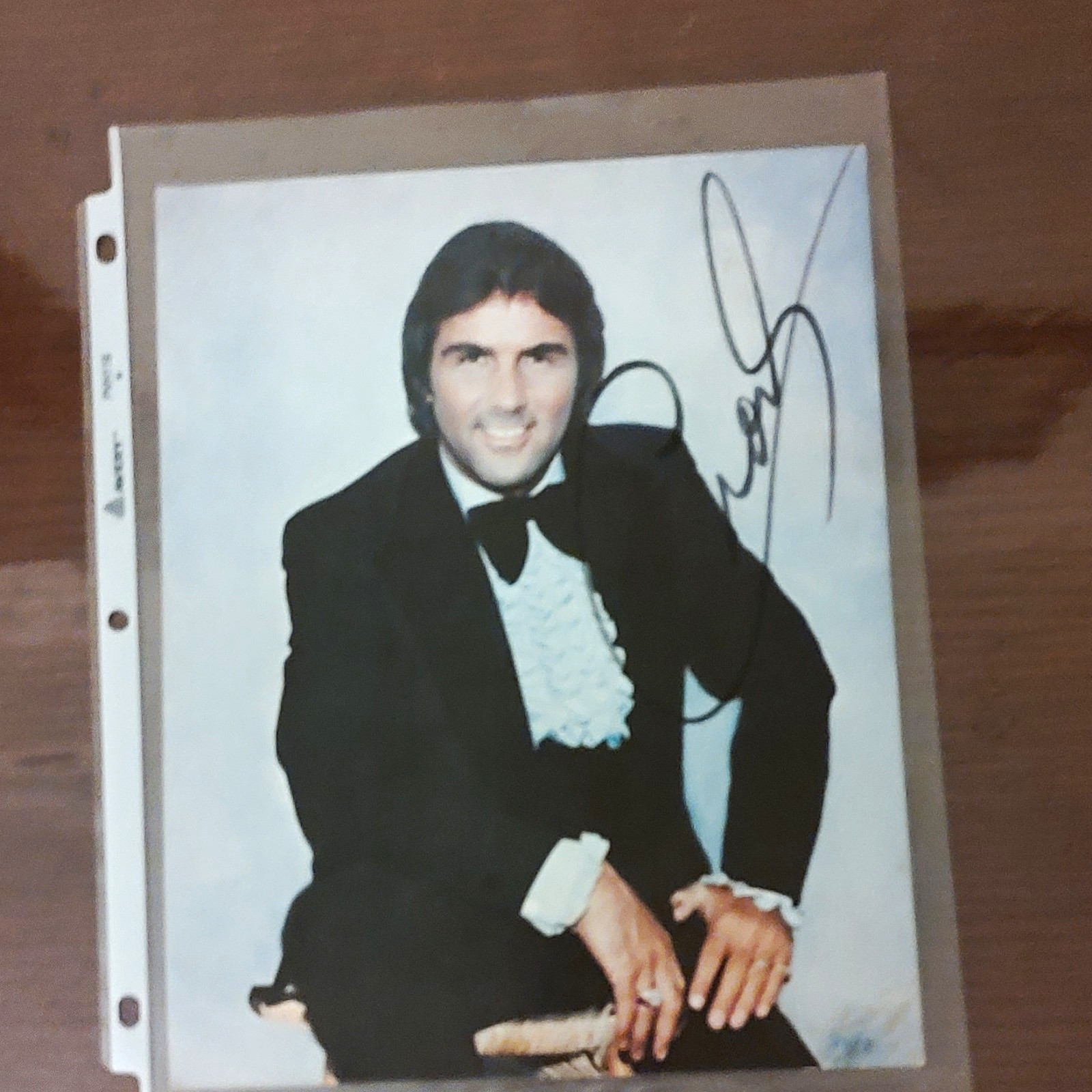 Signed Original Celebrity Photo Portrait (Tuxedo) Autograph Not Authenticated