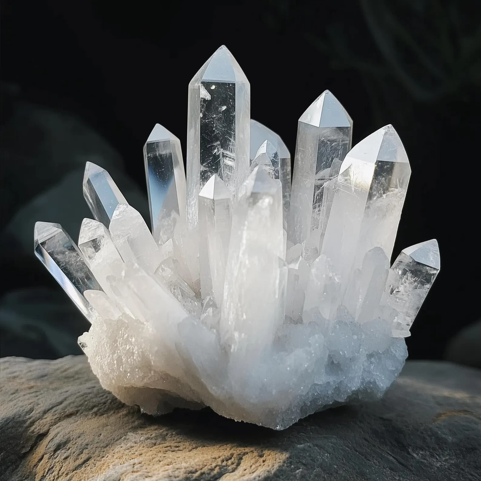 350G Natural Raw Clear Quartz Geode Cluster White Crystal Home Decor Reiki Gifts