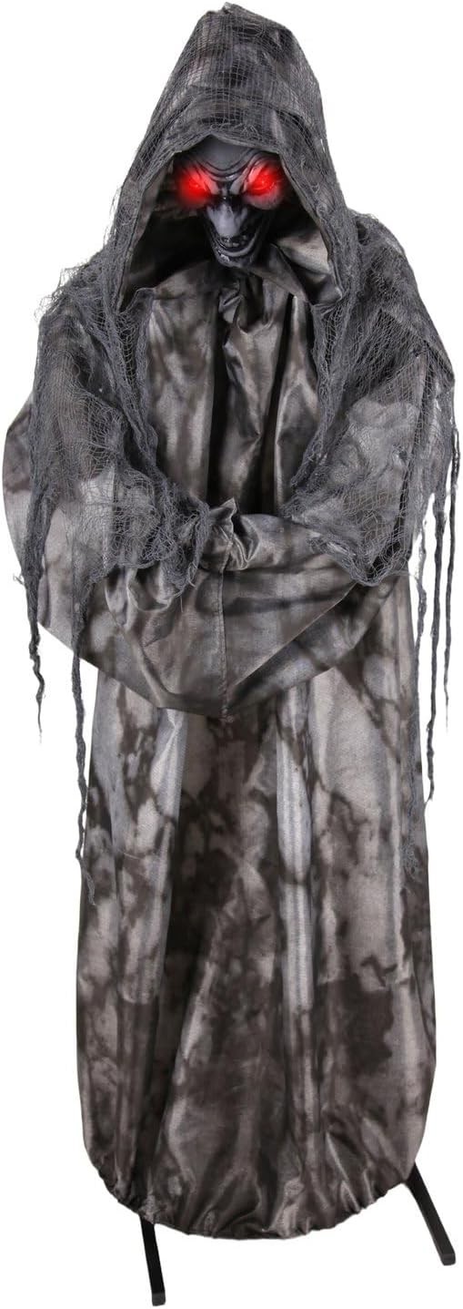 Haunted Hill Farm 5.4-Ft. Jump Scare Witch Halloween Animatronic 