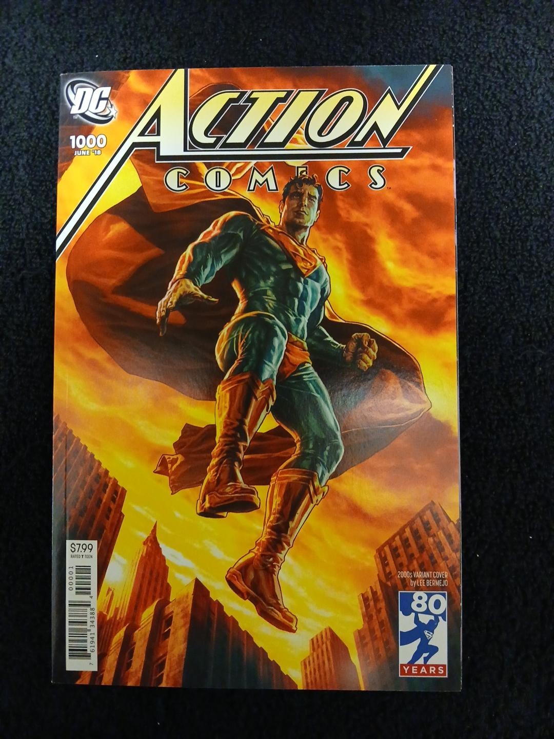 2018 DC COMICS ACITON COMICS #1000 BERMEJO 2000\'S VARIANT VFNM/NM SUPERMAN