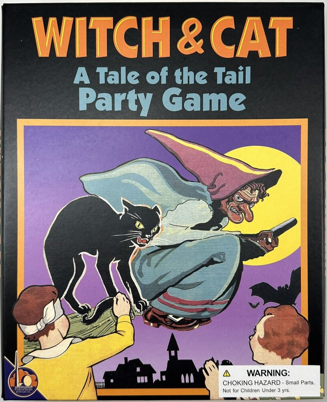 Retro Halloween WITCH and CAT (Pin the Tail on Donkey) Decor Party Game