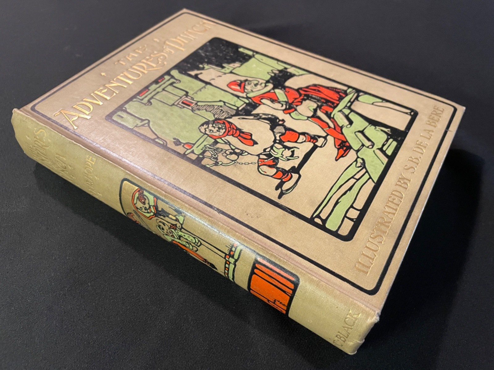 Antique Illustrated Book 1905 First Edition Adventures of Punch 12 Color Plates