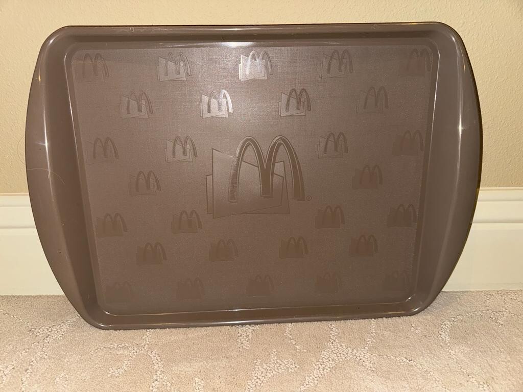 BRAND NEW Vintage McDonalds Brown Plastic Serving Tray - sold individually