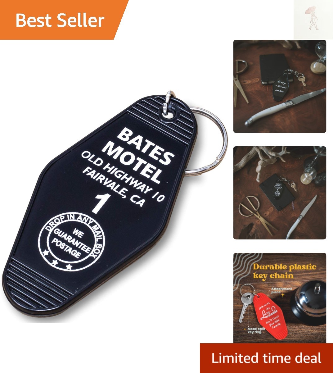 Vintage Hotel Motel Keychain