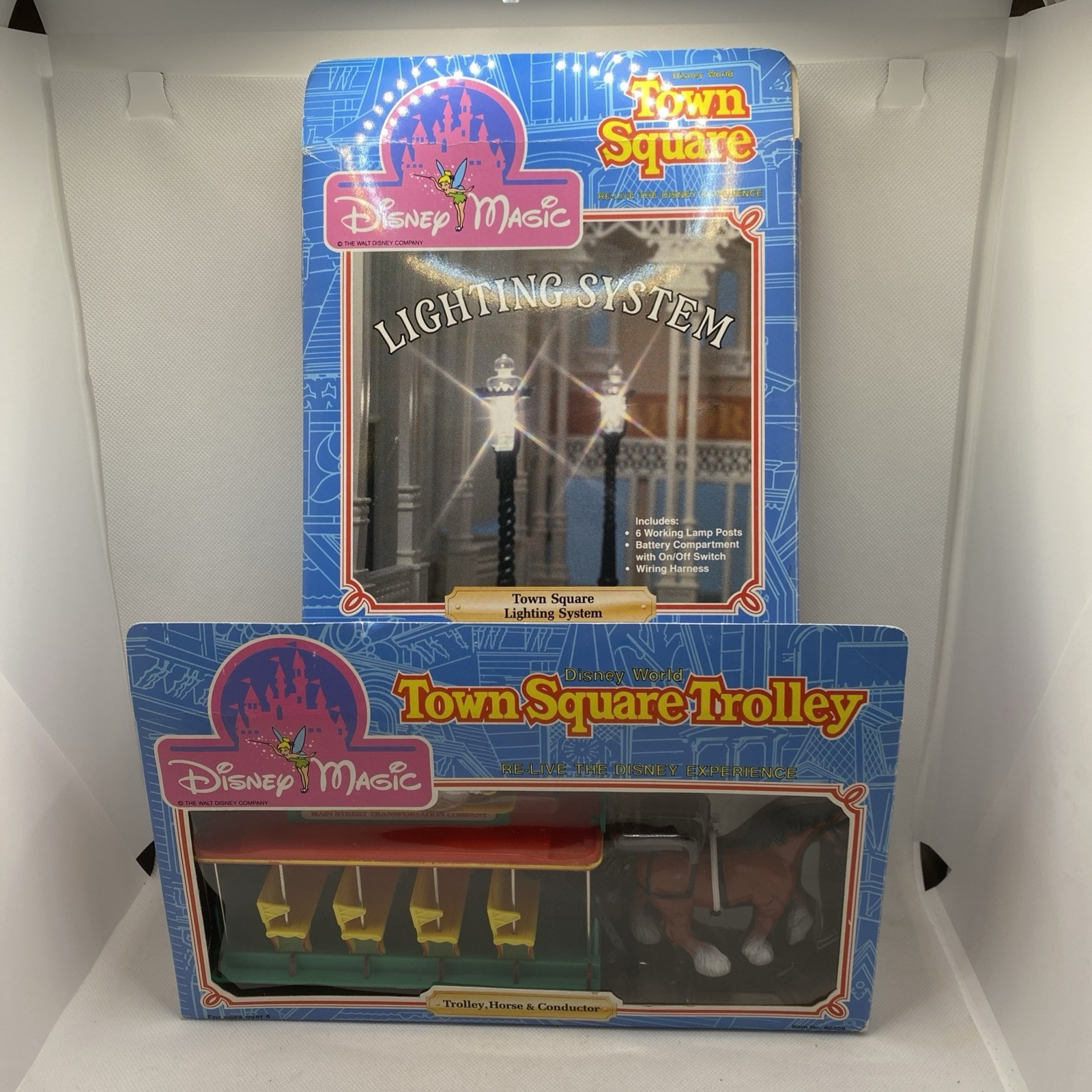 Disney Magic Vintage Town Square Trolley And Lighting System By Sears New In Box