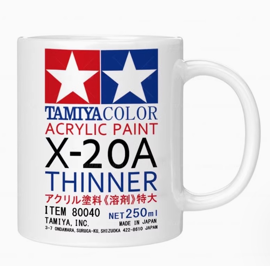 TAMIYA Color ACRYLIC PAINT X-20A thinner MUG CUP