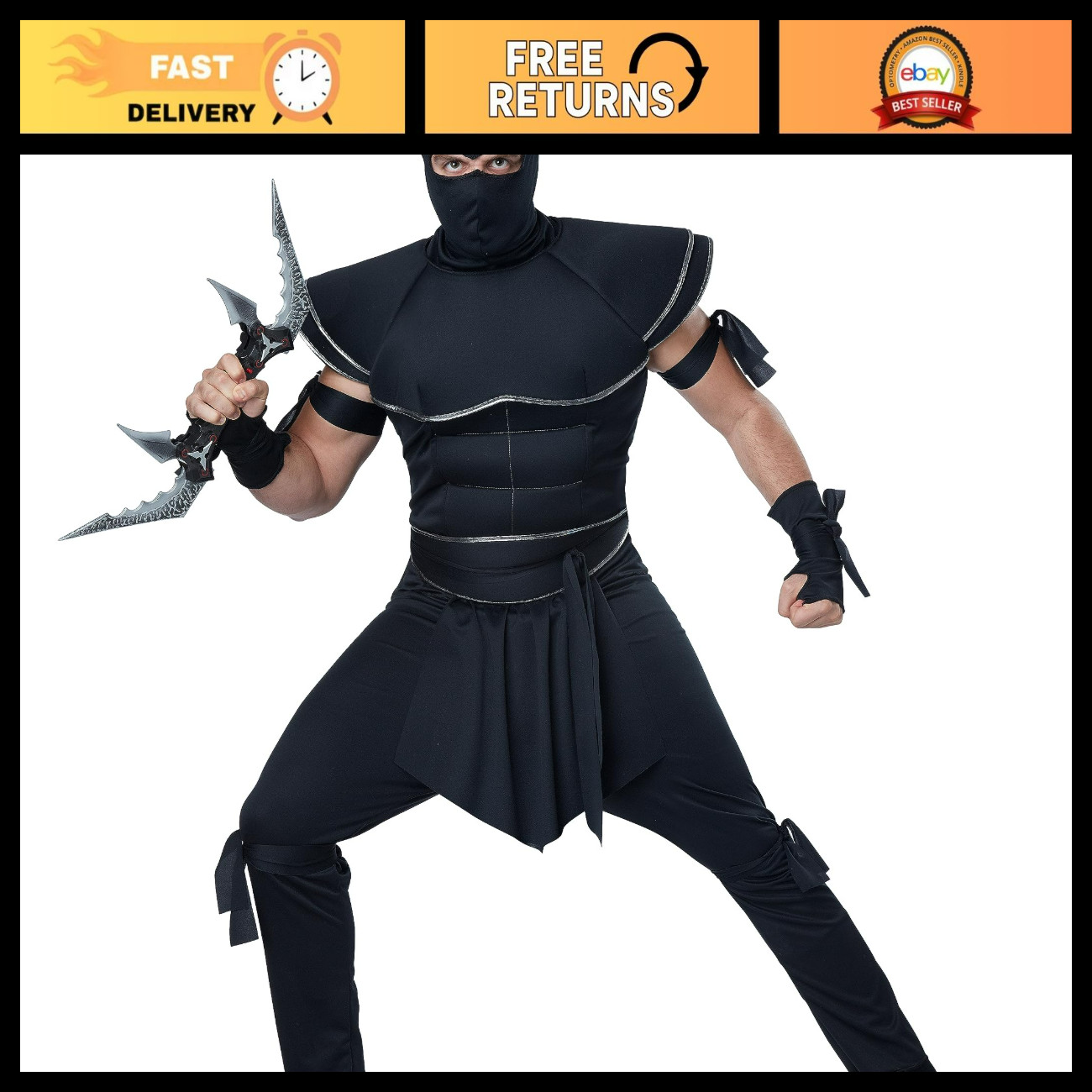 California Costumes Men\'s Stealth Ninja Costume