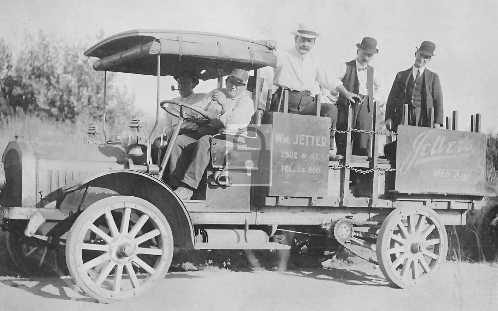 1913 Jetter Beer Delivery Truck Omaha Nebraska NE - 11x17 Reprint