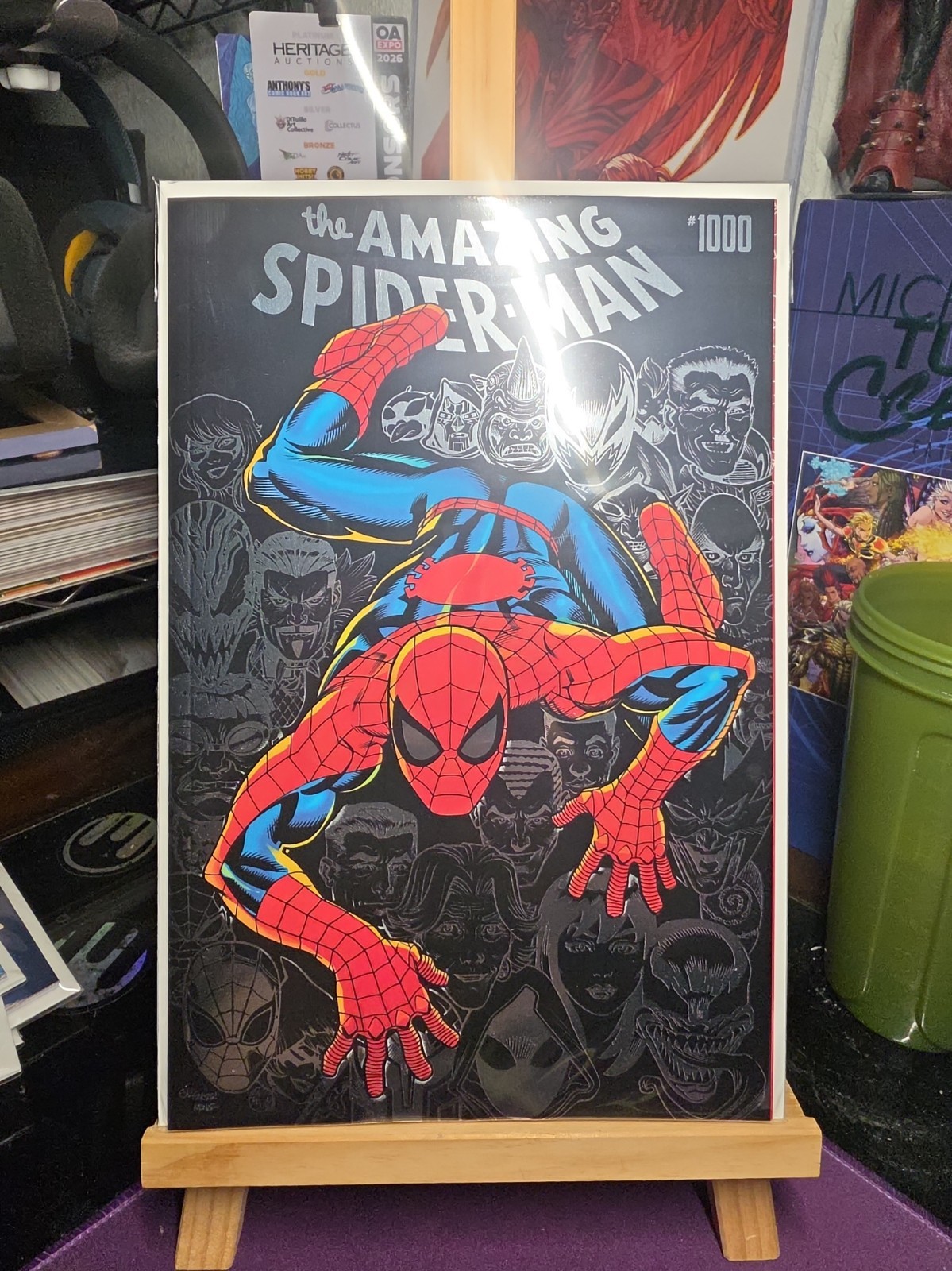 TGE AMAZING SPIDER-MAN 1000 FOIL VARIANT COVER ED MCGUINNESS 2026 FRANK MILLER .