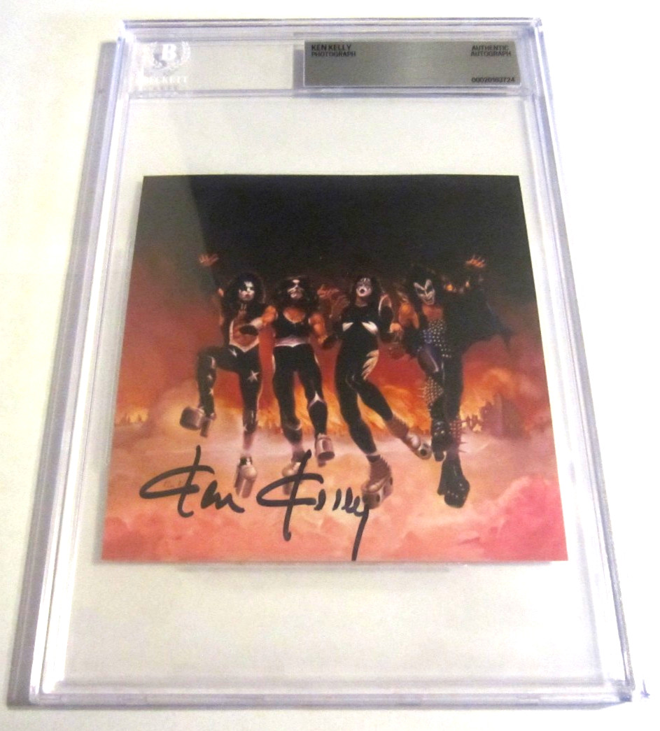 Ken Kelly signed autographed 5x5 BAS Beckett Kiss Destroyer & Love Gun artist