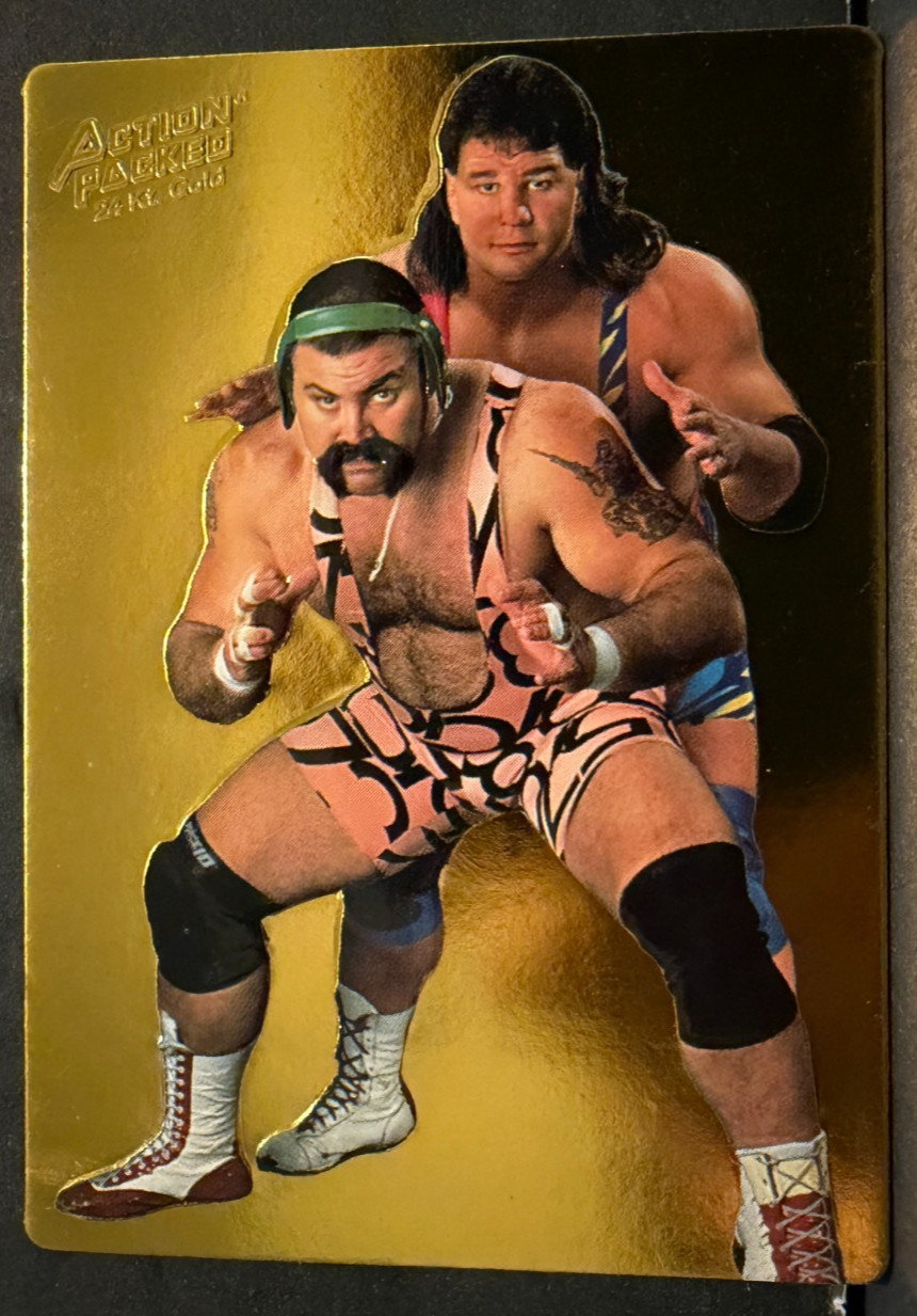 1994 Action packed WWF Gold Embossed 5G Steiner Brothers X296C