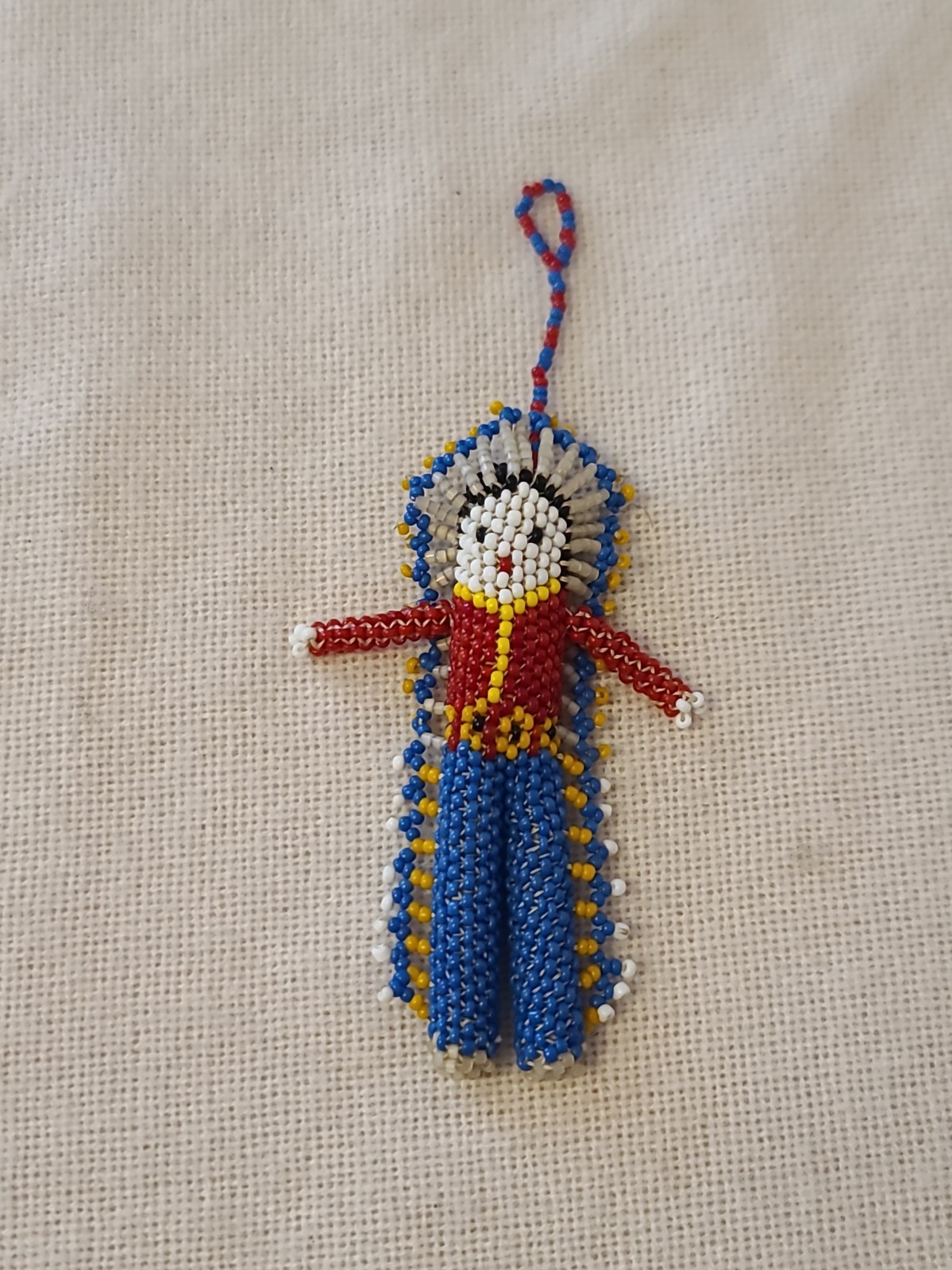Vintage Native American Indian Beaded Miniature Souvenir