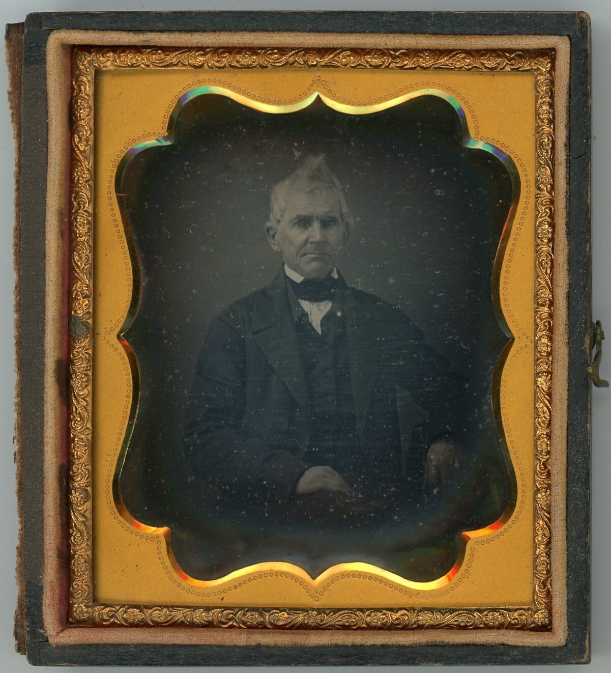 Older Man With Hair Standing Up (1/6 Plate Daguerreotype)