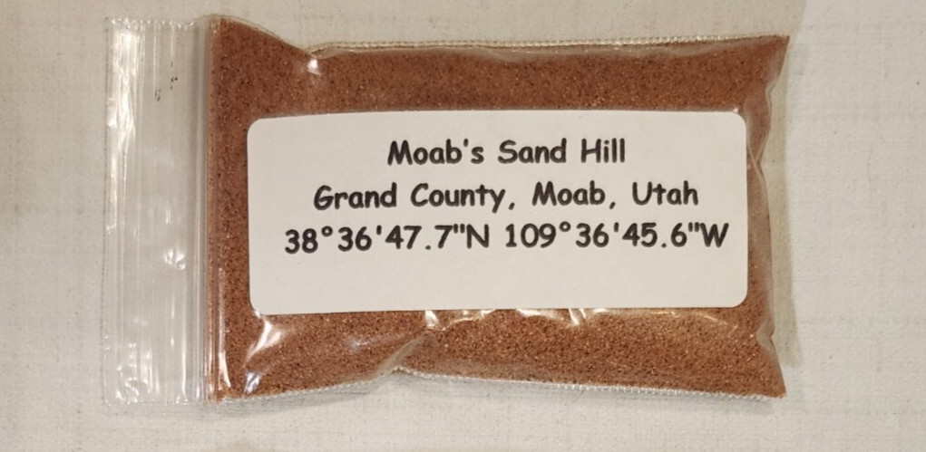 Moab's Sand Hill Grand County Moab Utah Red Sand Soil Sample Apx. 30ml
