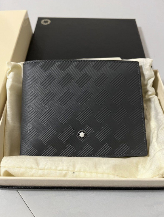 Montblanc Extreme 3.0 Black Leather Wallet 6CC Bifold Men’s Luxury Gift - NIB