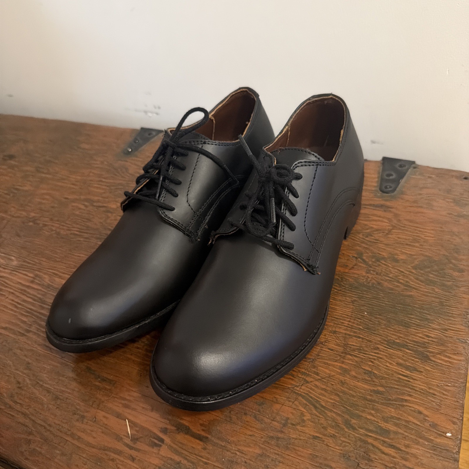 VINTAGE OFFICER QUALITY WWII US ARMY OFFICER\'S OXFORDS SHOES SIZE 8.5
