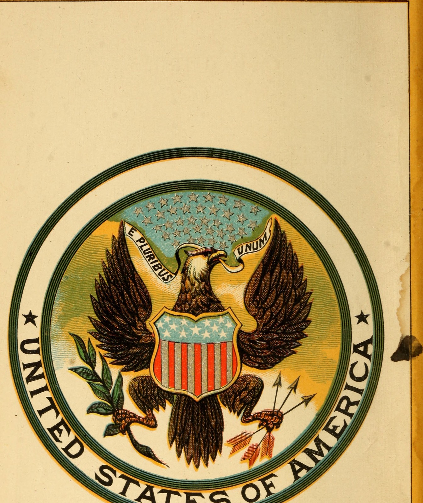 E Pluribus Unum Eagle Seal Vintage 1800s Americana Historical Photo Reprint