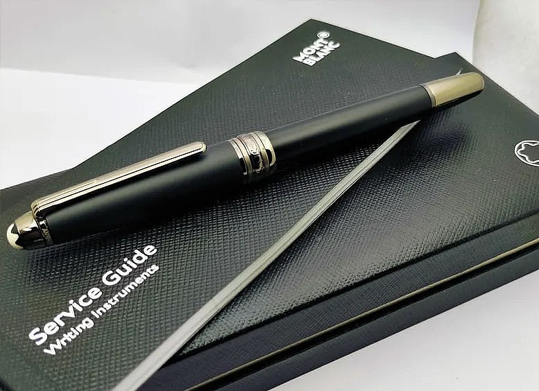 Authentic Montblanc Meisterstuck Classique 163P Matte Black Rollerball NIB