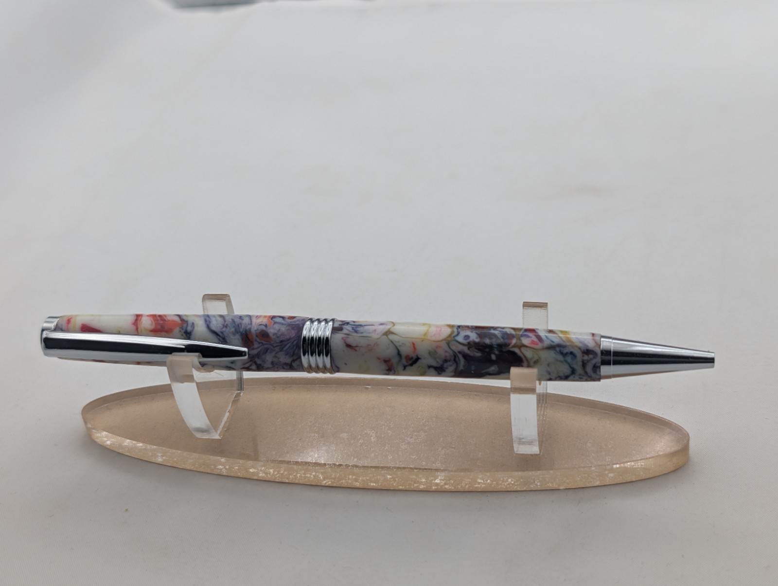 Handmade Resin Twist Pen With A Display Box.