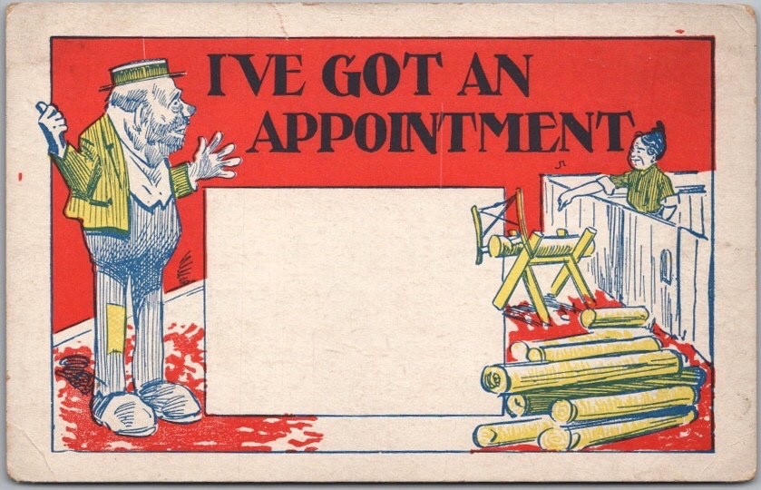 Vintage 1910s Comic Greetings Postcard \