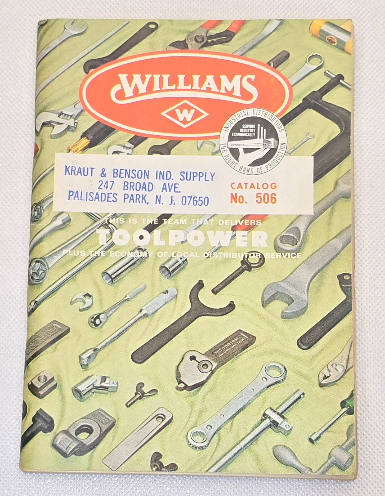 Vintage 1967 J.H. Williams & Co. Toolpower Catalog No. 506 Wrenches Sockets Tool