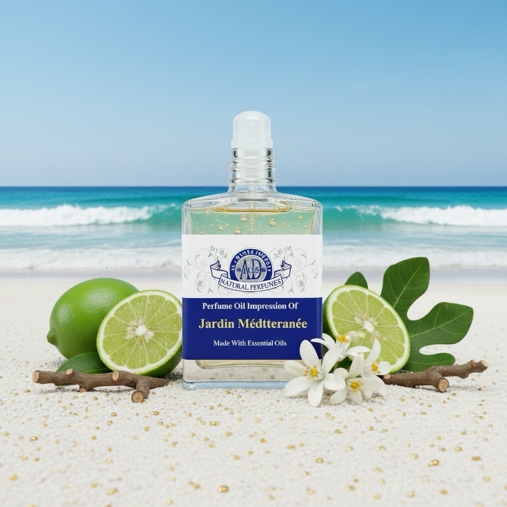 Mediterranean Garden (Jardin). Niche Essential Oil Perfume. Alcohol-Free 15ml