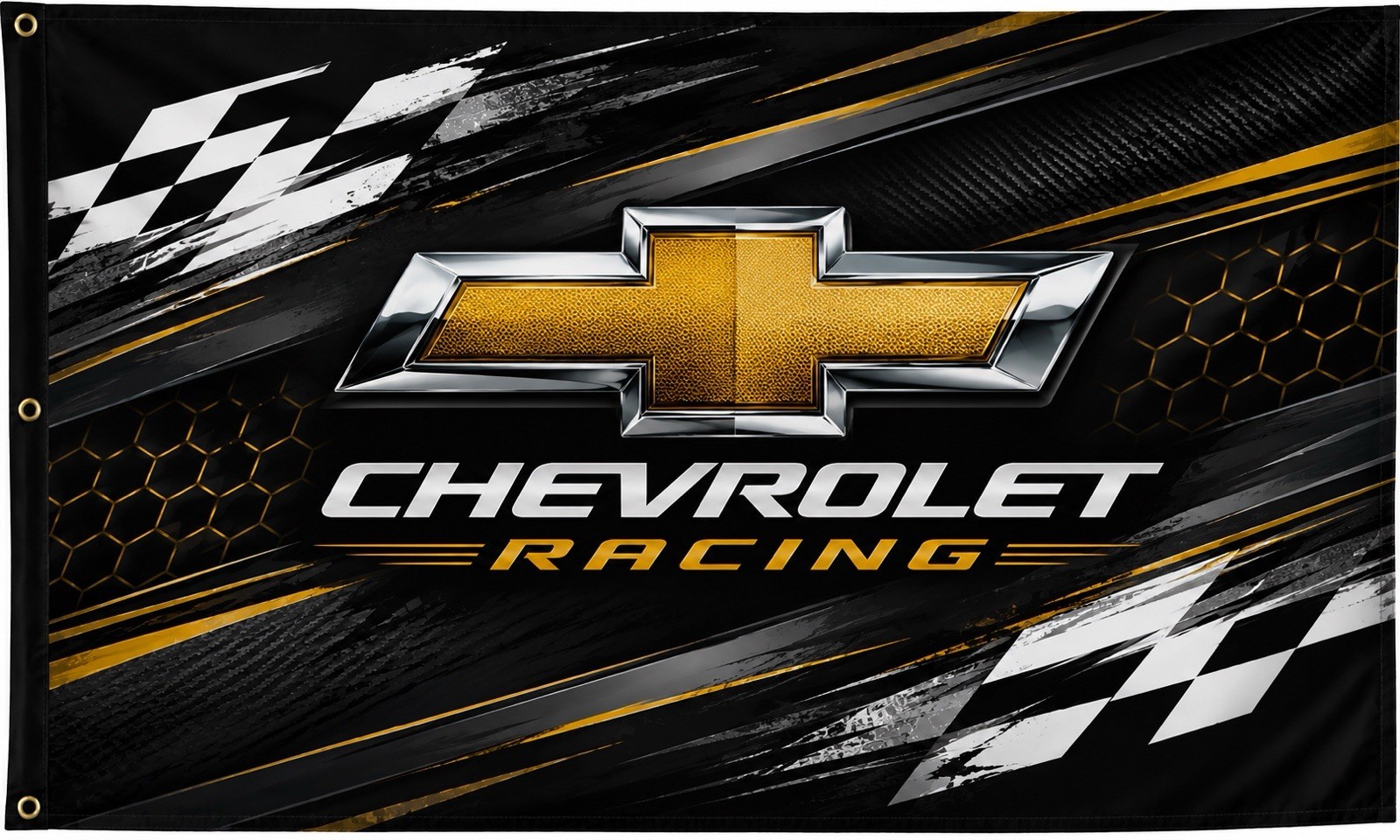 Chevrolet Racing Black Flag 3x5 ft Banner Garage Wall Banner NEW USA SELLER