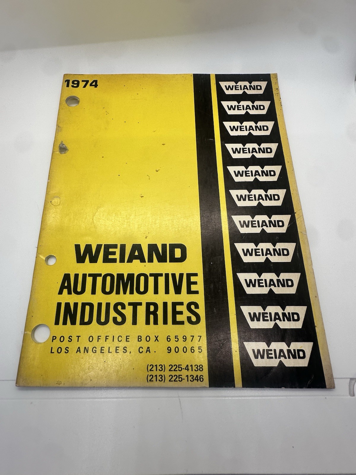 Vintage Weiand Automotive Industries Racing Catalog 1974 Intakes blowers