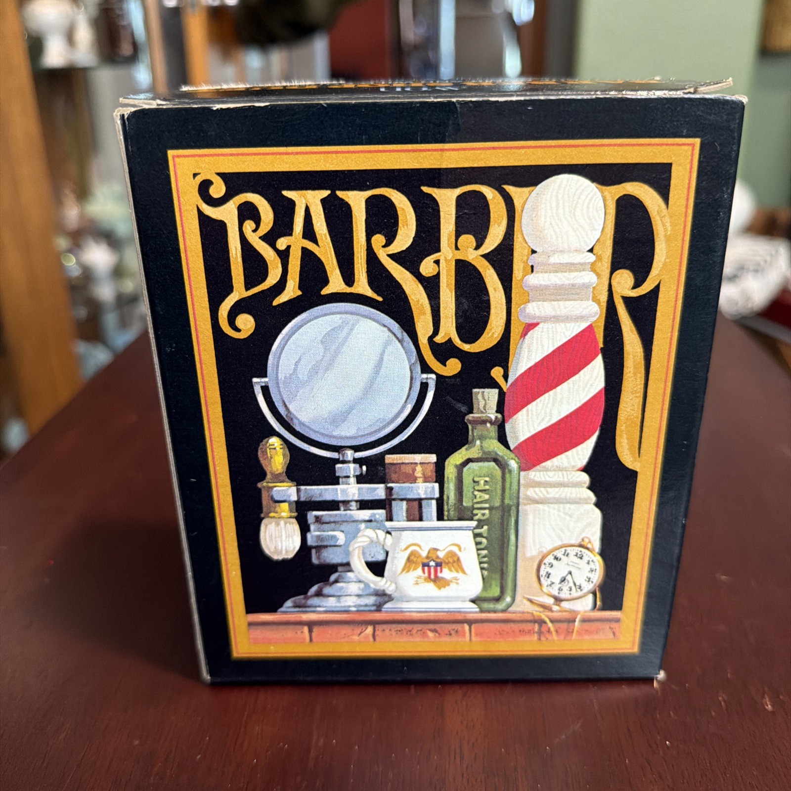 Vintage Avon Barber Shop Duet Mustache Comb & Wild Country Soap Set 5 Oz NOS