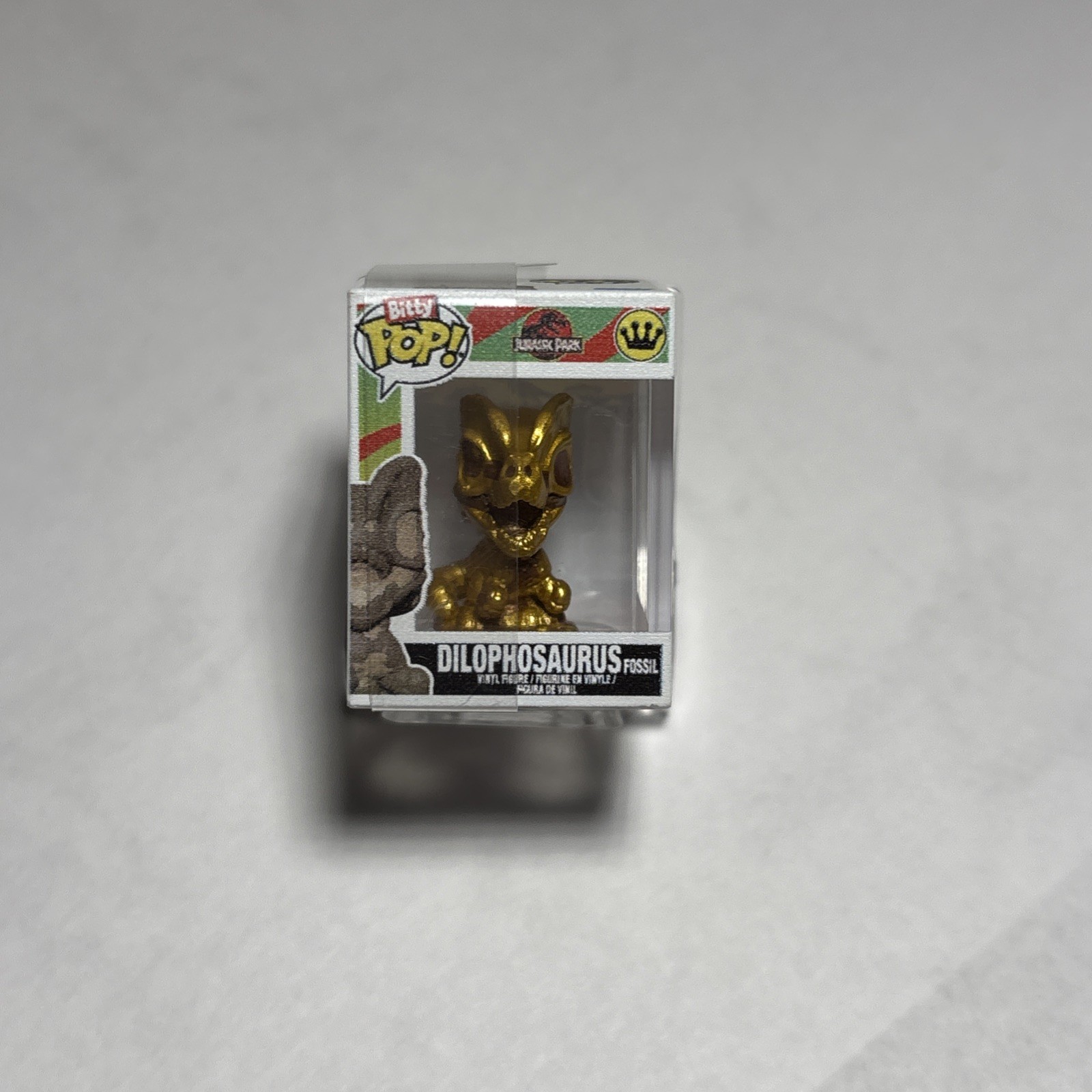 Funko Bitty Pop Jurassic Park Rare Exclusive GOLD Dilophosaurus New