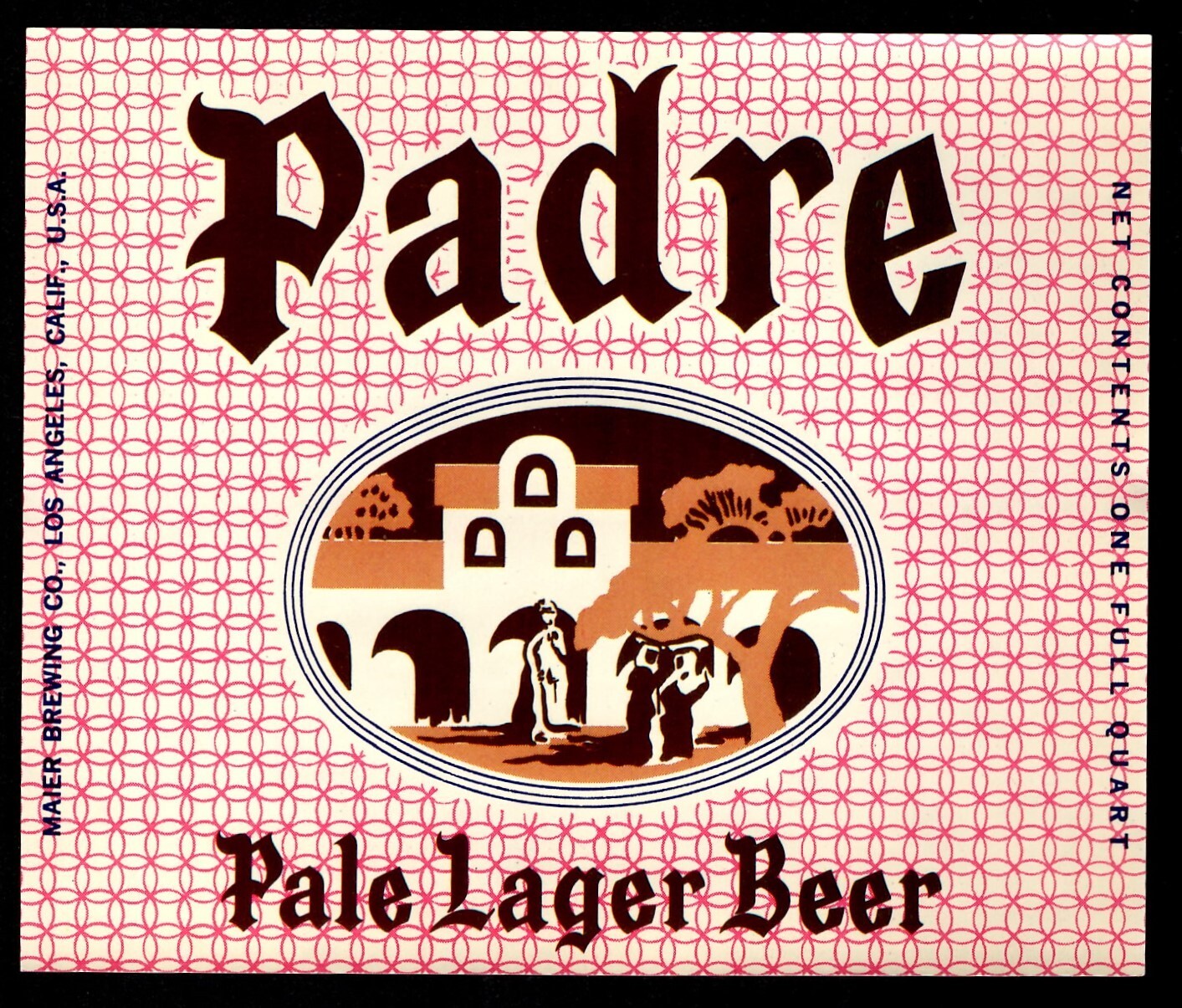 Padre Pale Lager Beer Bottle Label Lot of 4