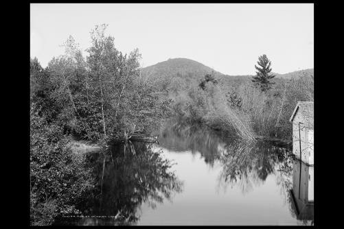 Photo:Squam Lake Outlet New Hampshire 1900s Lake Landscape