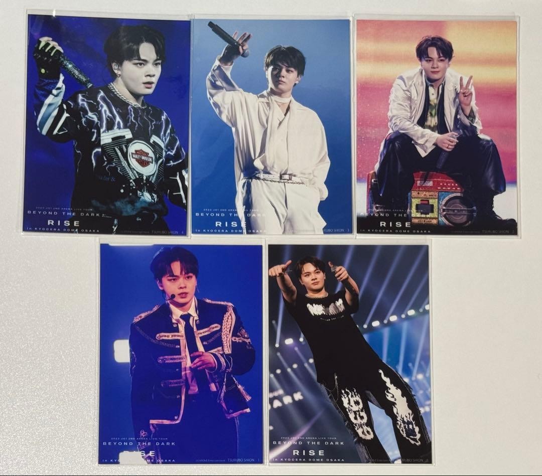 JO1 Tsurubo Shion Beyond The Dark Rise L-size Photo Set 5pcs Complete