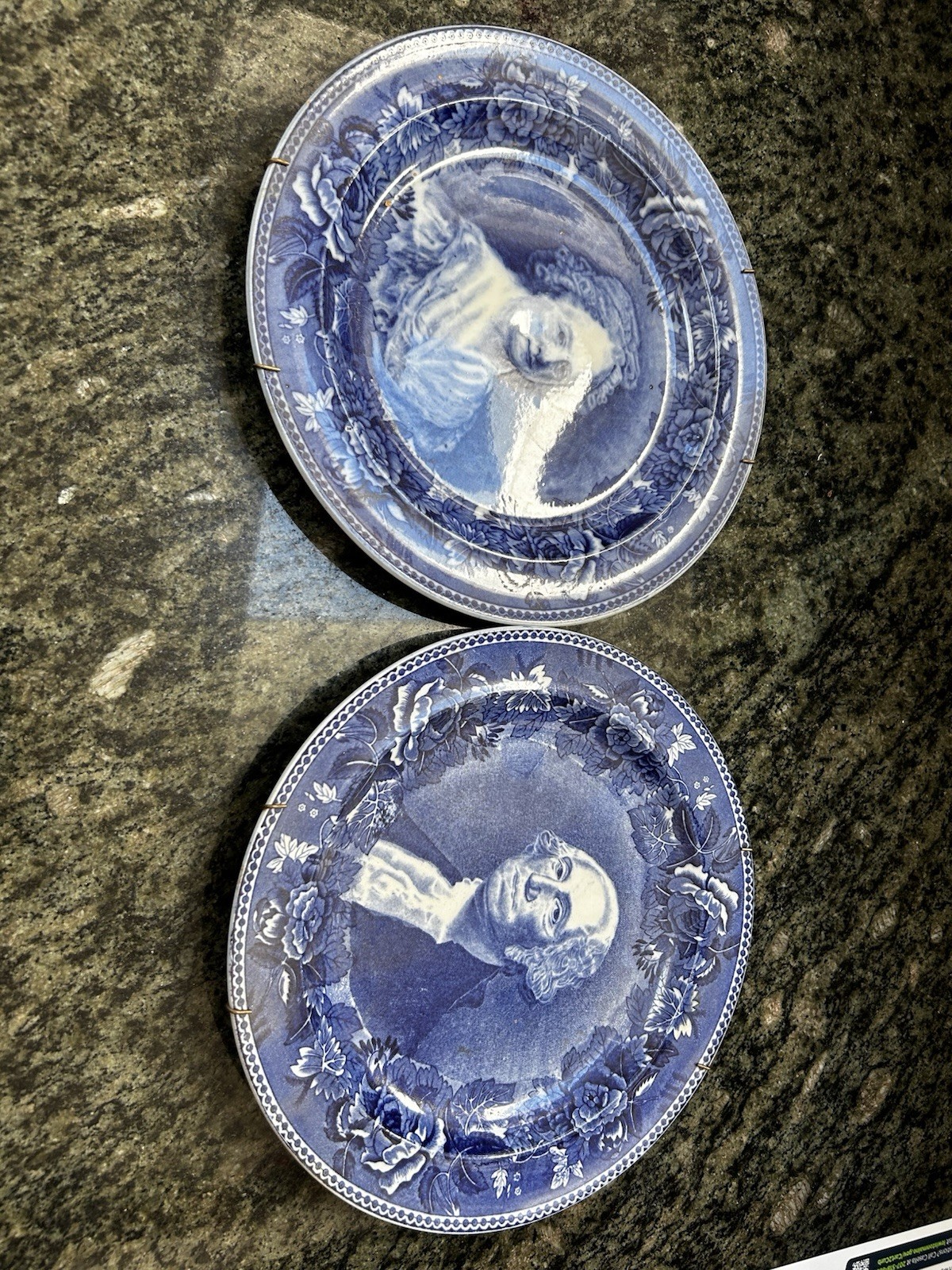 George Washington Martha Washington Plates