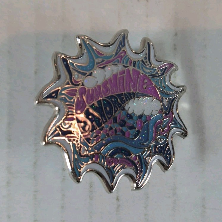 Danny Steinman Sunburst Enamel Pin 38/75 Grateful Dead Sunshine Daydream Silver 