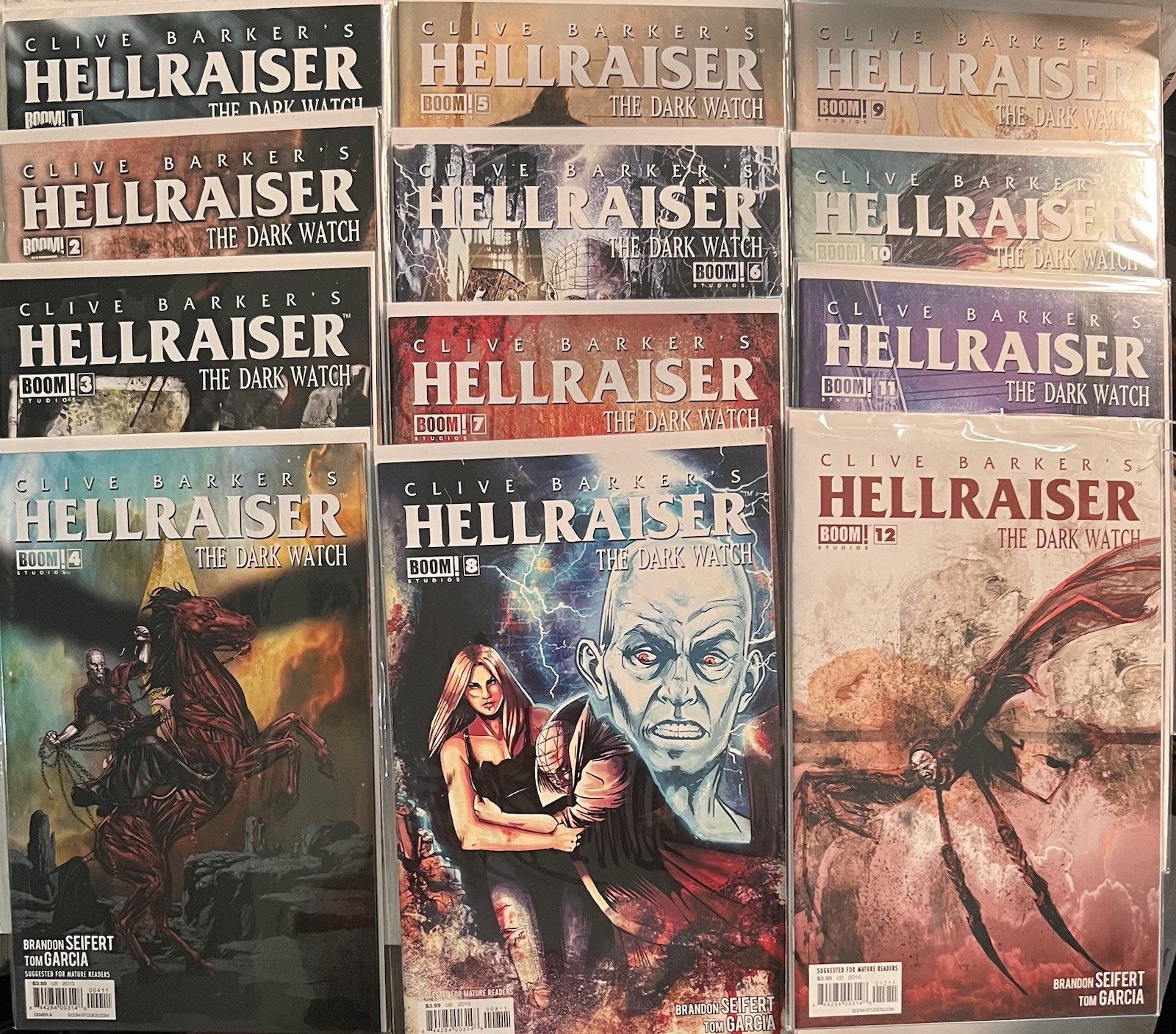 Clive Barker’s Hellraiser: The Dark Watch #1-12 Comic Set (Boom 2013) Pinhead