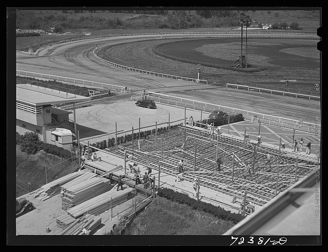 Santa Anita Reception Center Los Angeles California 1942 Japanese Evacuation