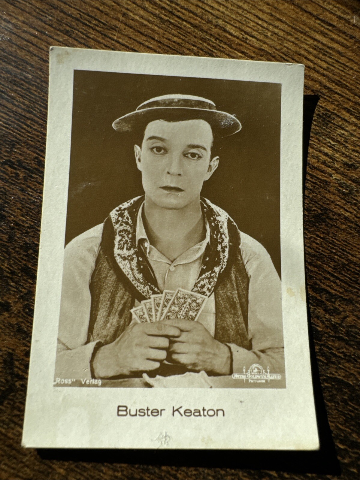 1931 Jasmatzi Hansom Filmbilder Buster Keaton Playing Cards #69