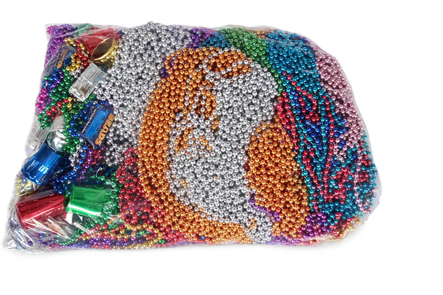 500 Mardi Gras Beads Bulk 20lb Lot Assorted Colors Party Throw Necklaces