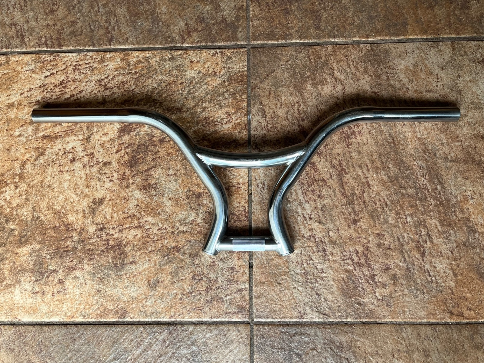Rare 1997 Chrome FISHBONE SUSHI BARS KNURLED Mid School BMX Handlebars Big Ass