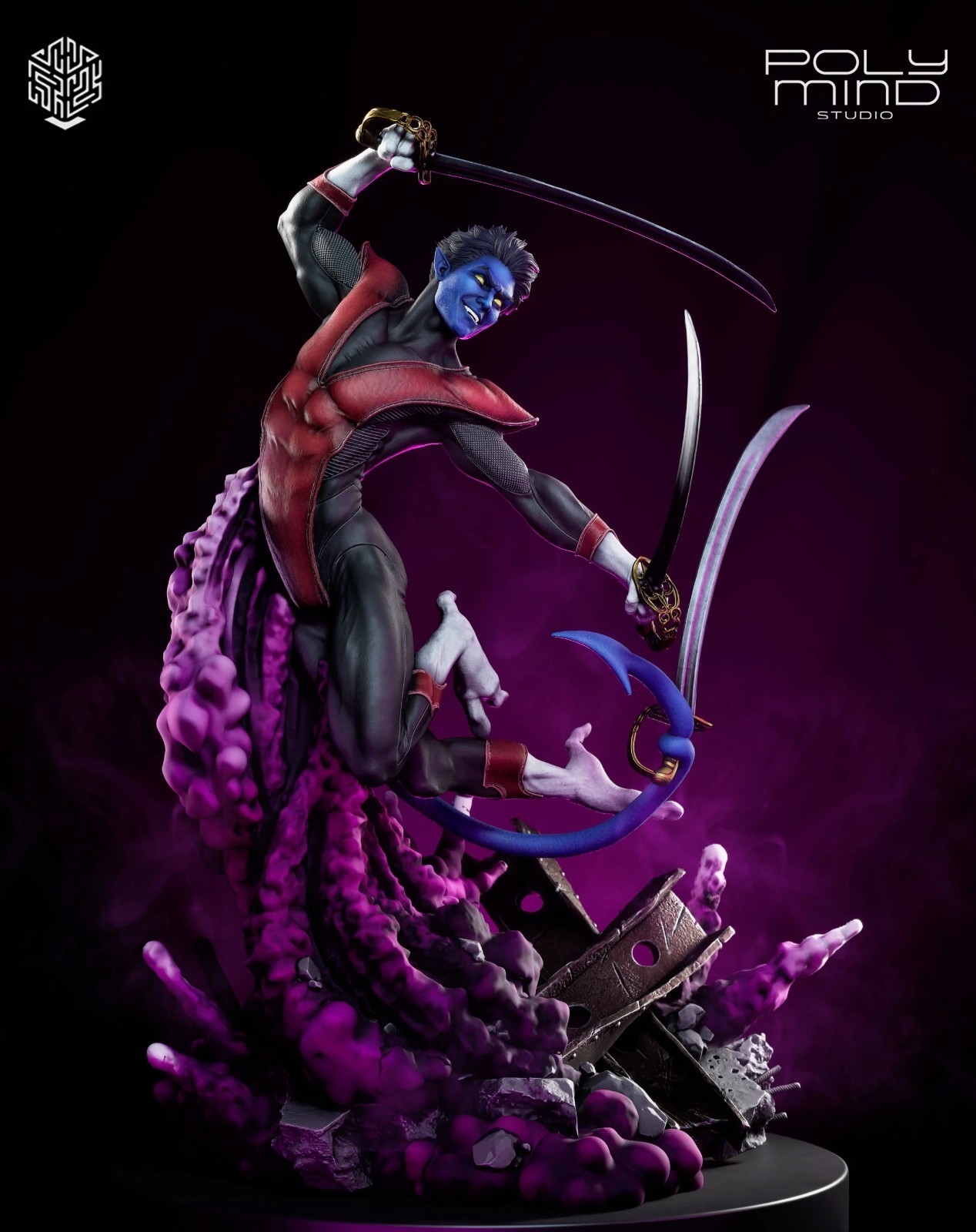 1:6 Nightcrawler X-Men Fan Art UNPAINTED High Quality Garage Kit
