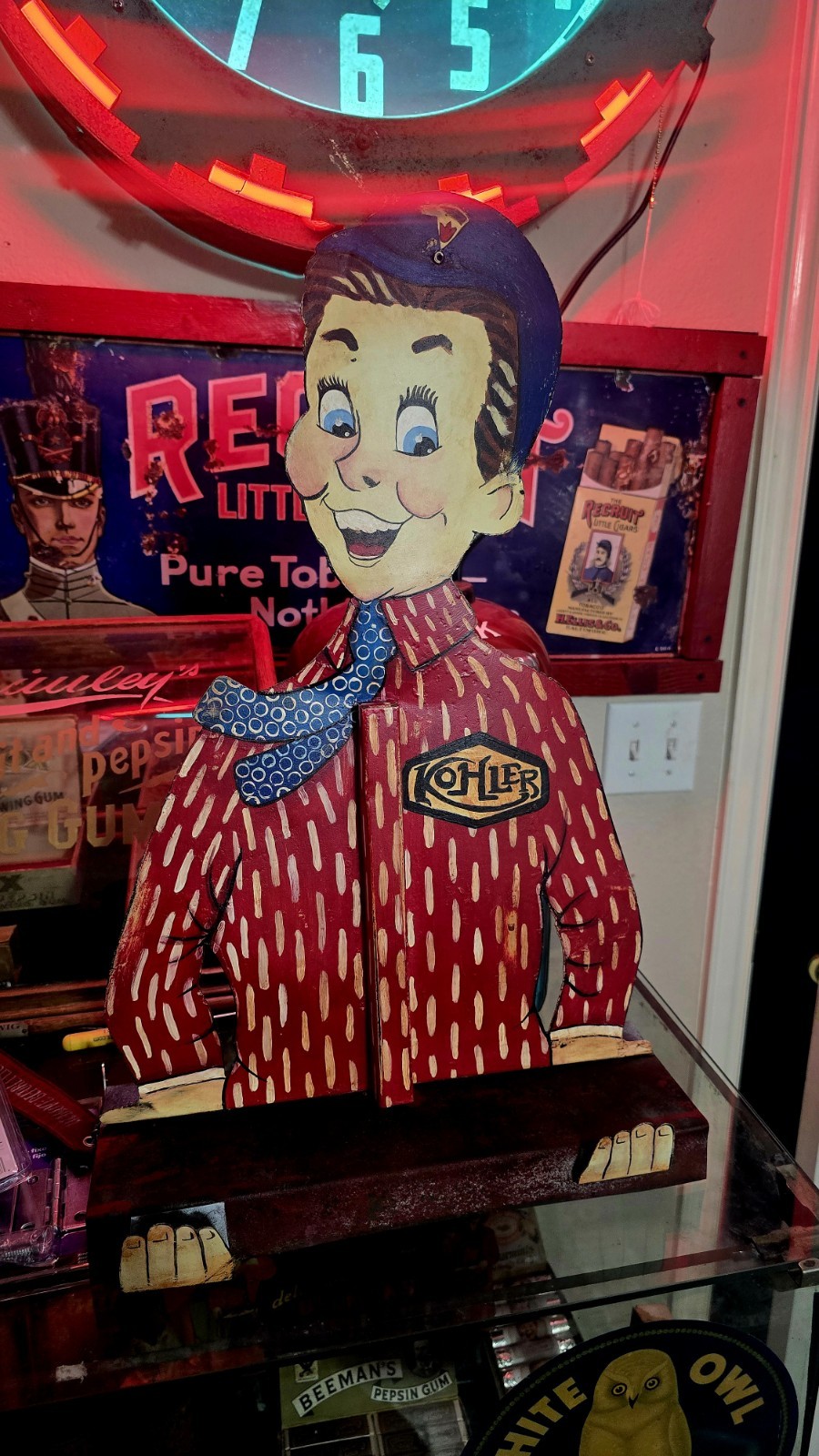 Antique Kohler Chocolate Candy Display