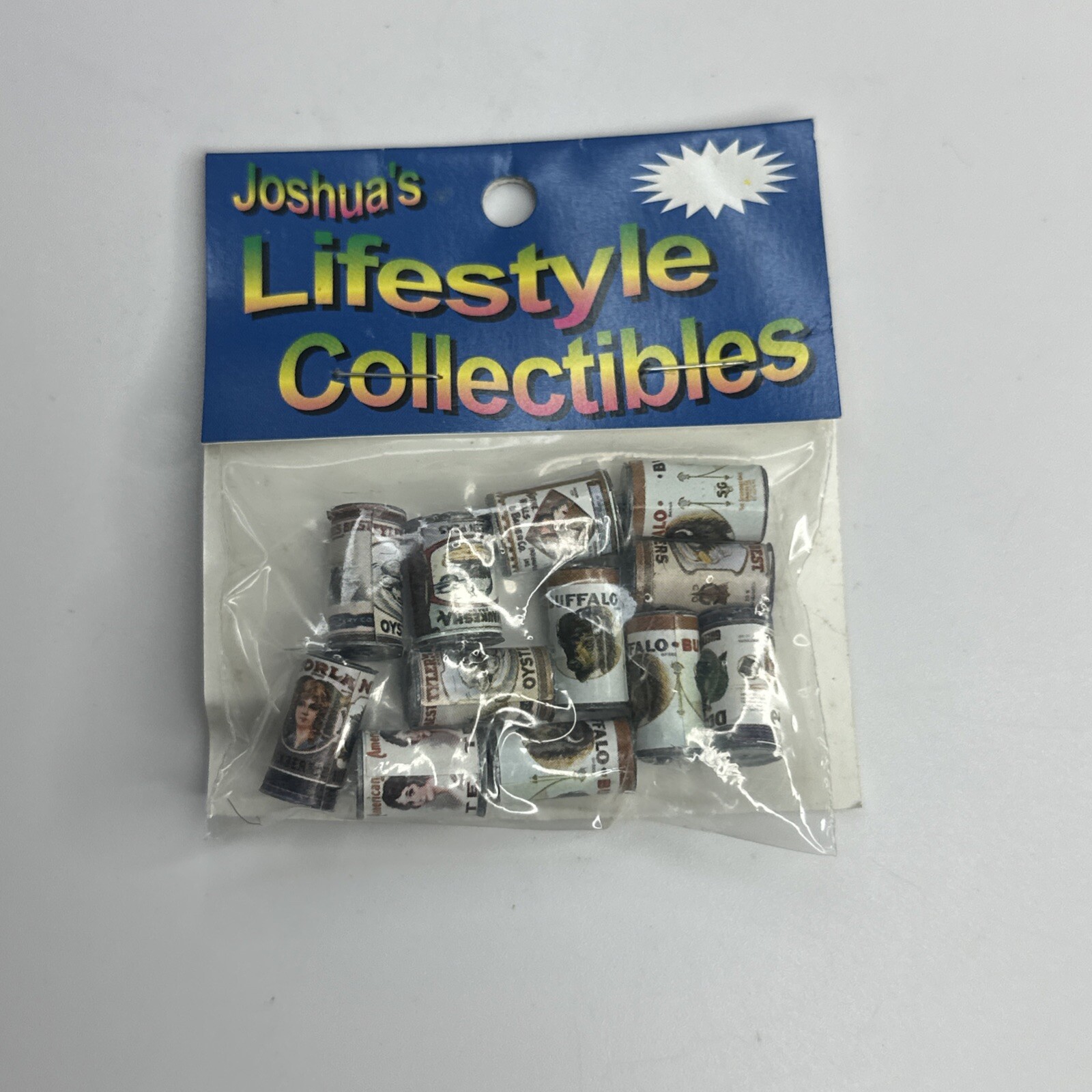 Joshua's Lifestyle Collectibles Assorted Food Cans Dollhouse Miniature Pack NEW