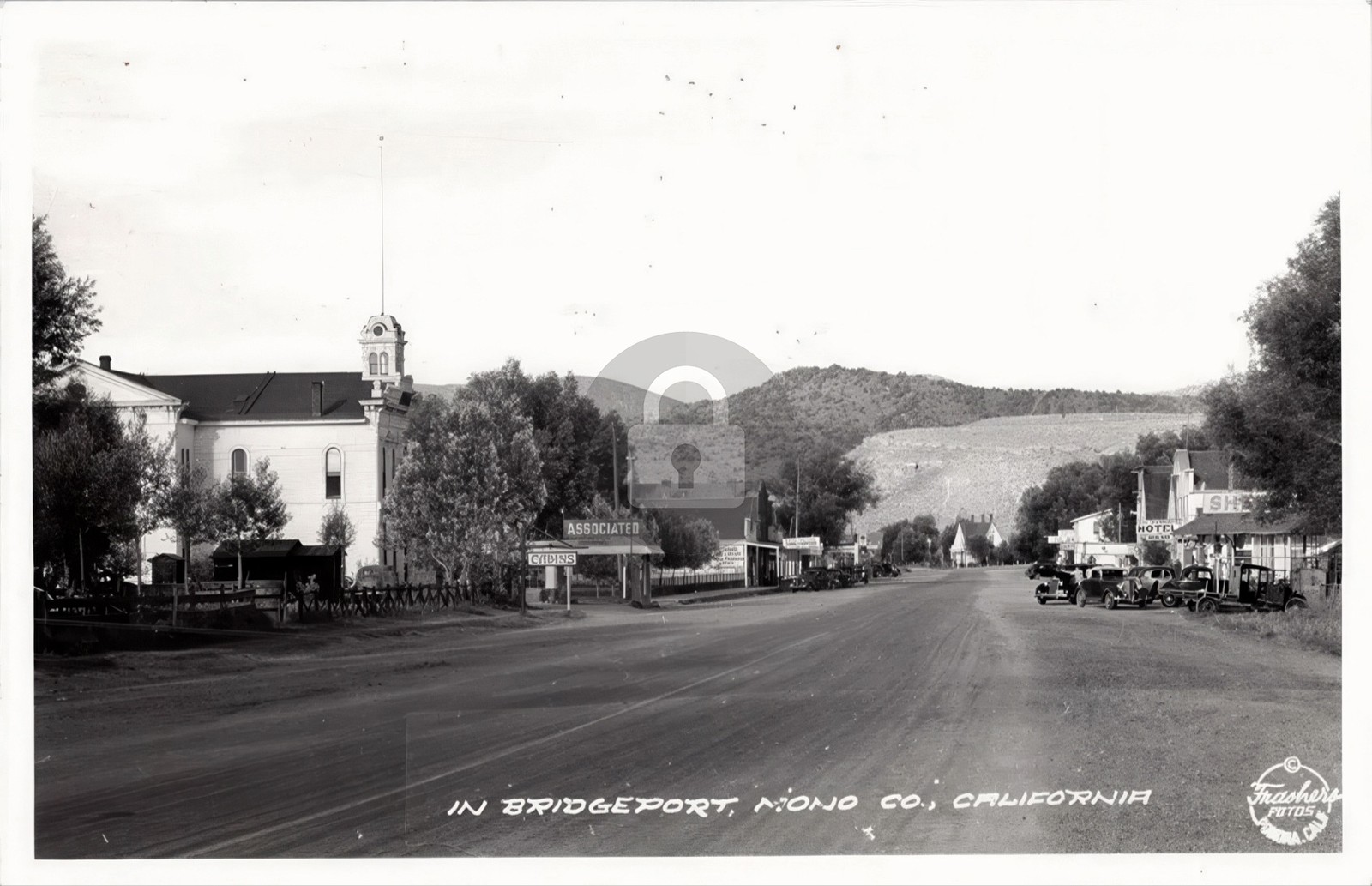 c1930's Bridgeport Mono County CA California Frashers RPPC Photo Postcard COPY