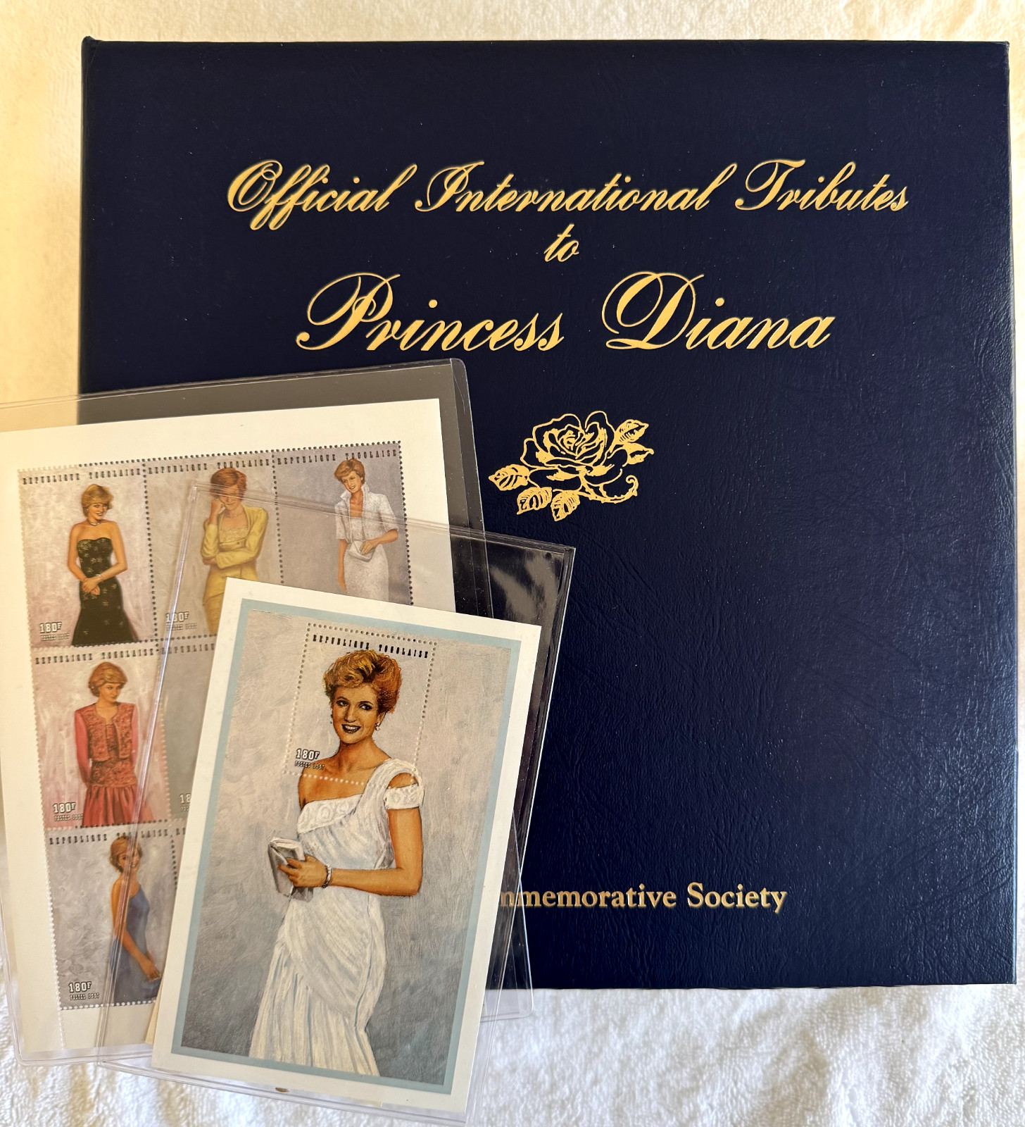Official International Tributes to Princess Diana 107 First Day Cover Stamps.